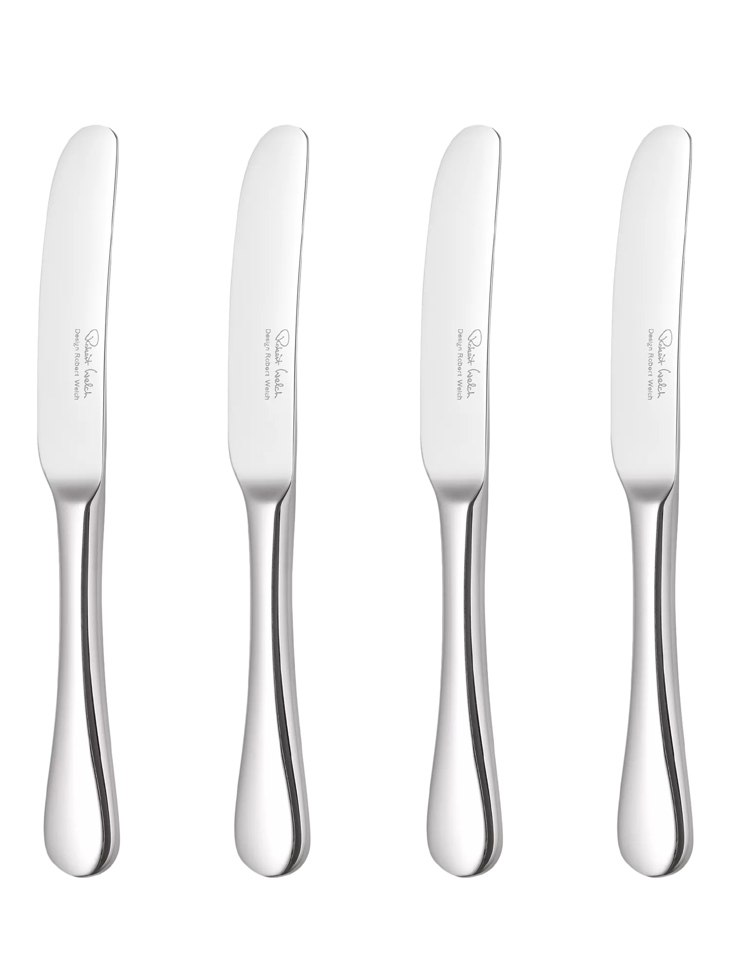Robert Welch Radford Bright butter knives set of 4, imported from the UK