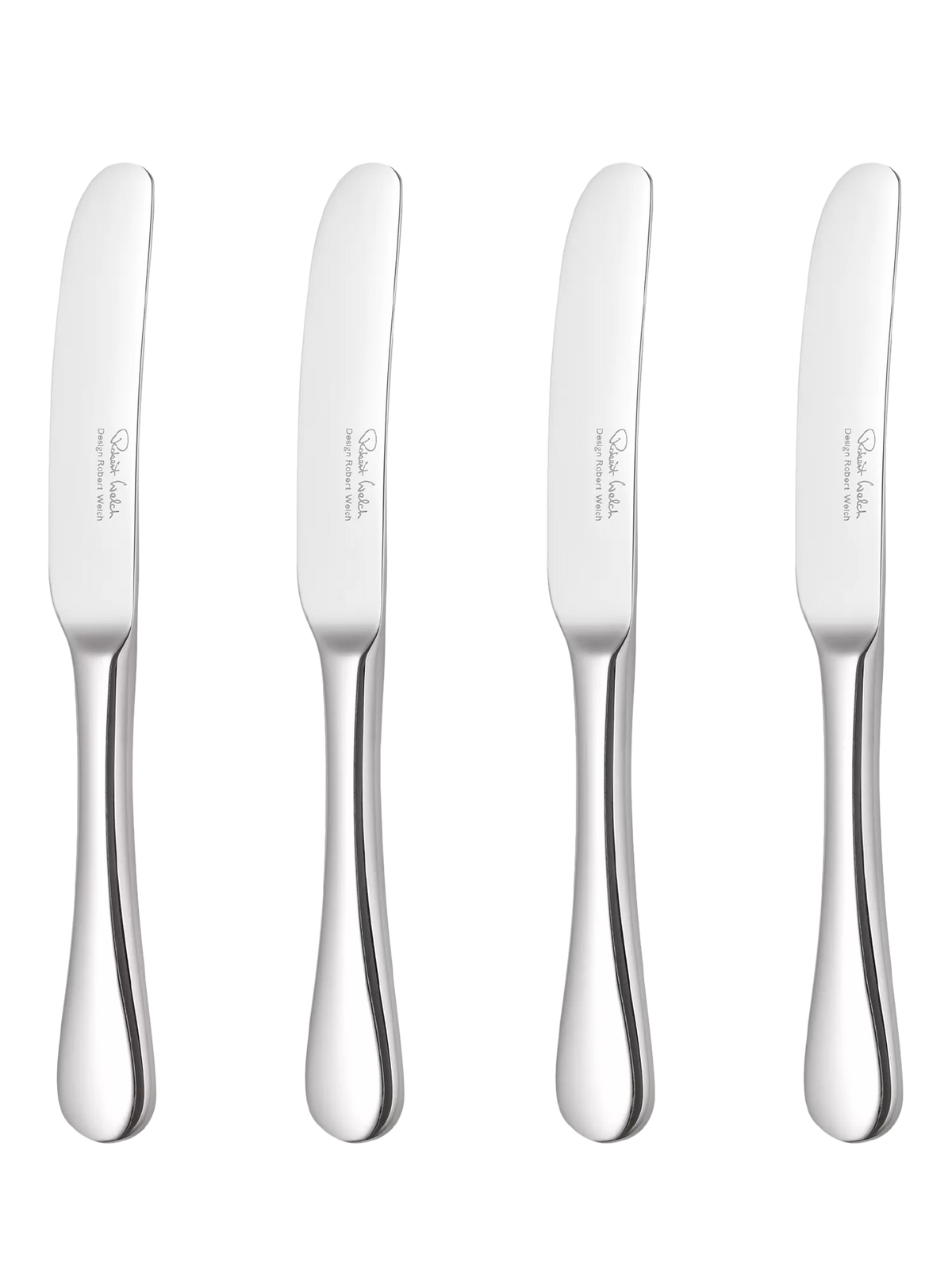 Robert Welch Radford Bright butter knives set of 4, imported from the UK