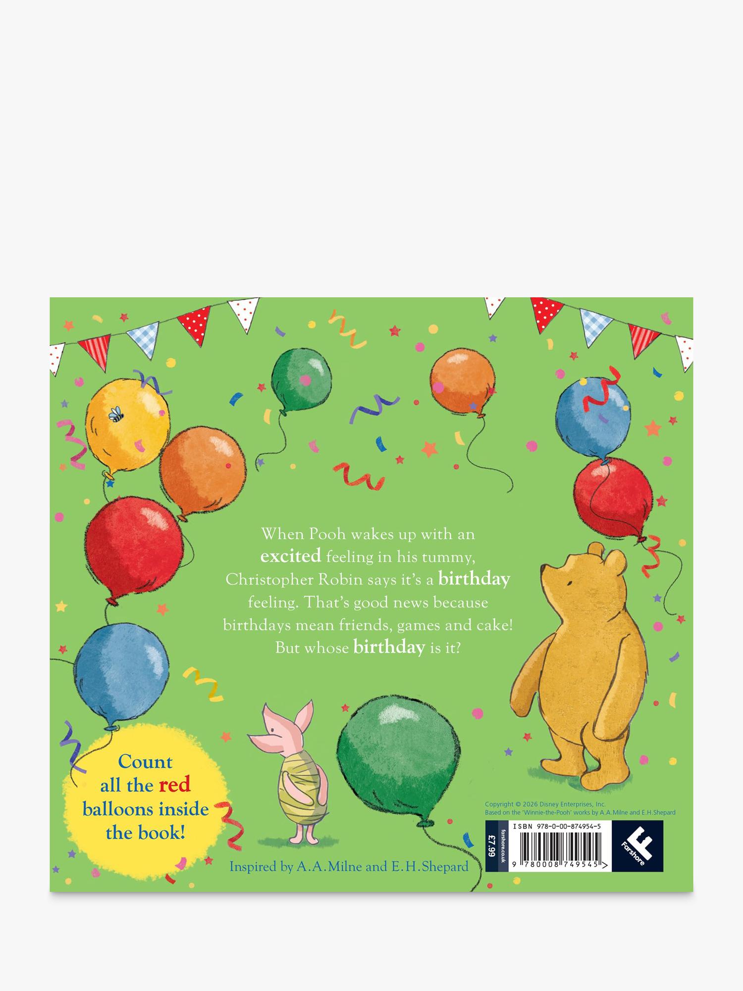 Winnie the Pooh birthday storybook 32 pages paperback, imported from the UK