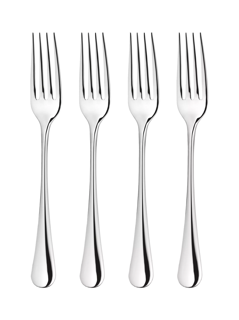Robert Welch Radford Bright stainless steel table forks set of 4, imported from the UK