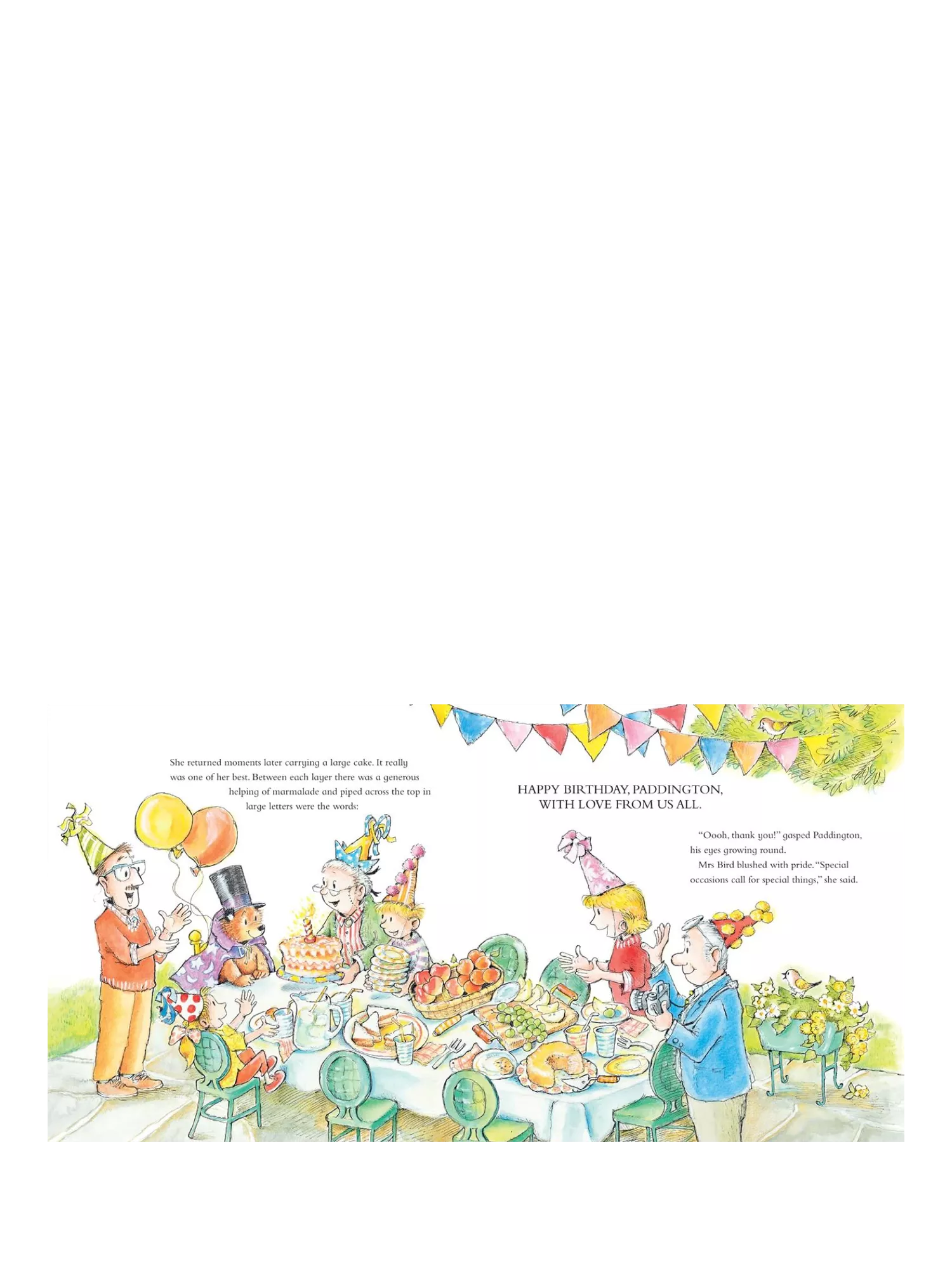 Paddington Bear children's book Happy Birthday Paddington hardback 32 pages, imported from the UK
