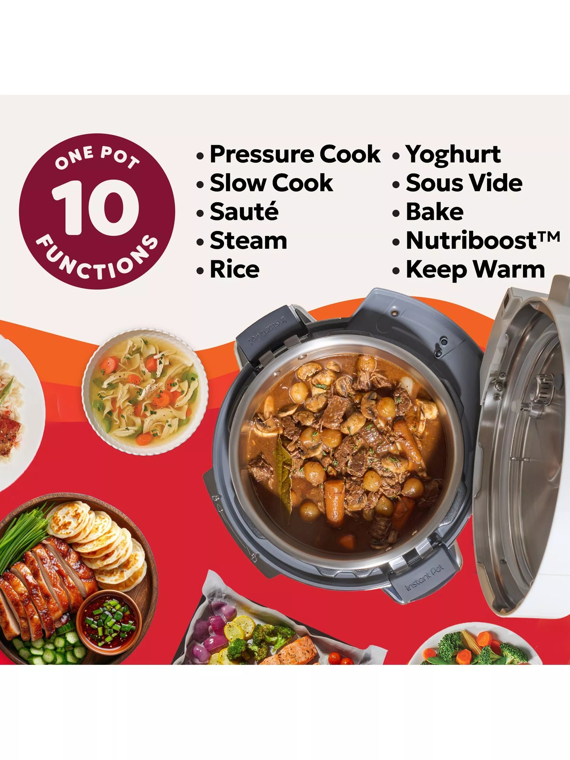 Instant Pot Pro Wi-Fi 5.7L multi cooker, imported from the UK
