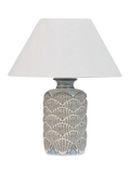 Neptune table lamp reactive blue small ceramic base, UK version