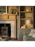 Neptune Malton bronze fluted glass table lamp (British brand)