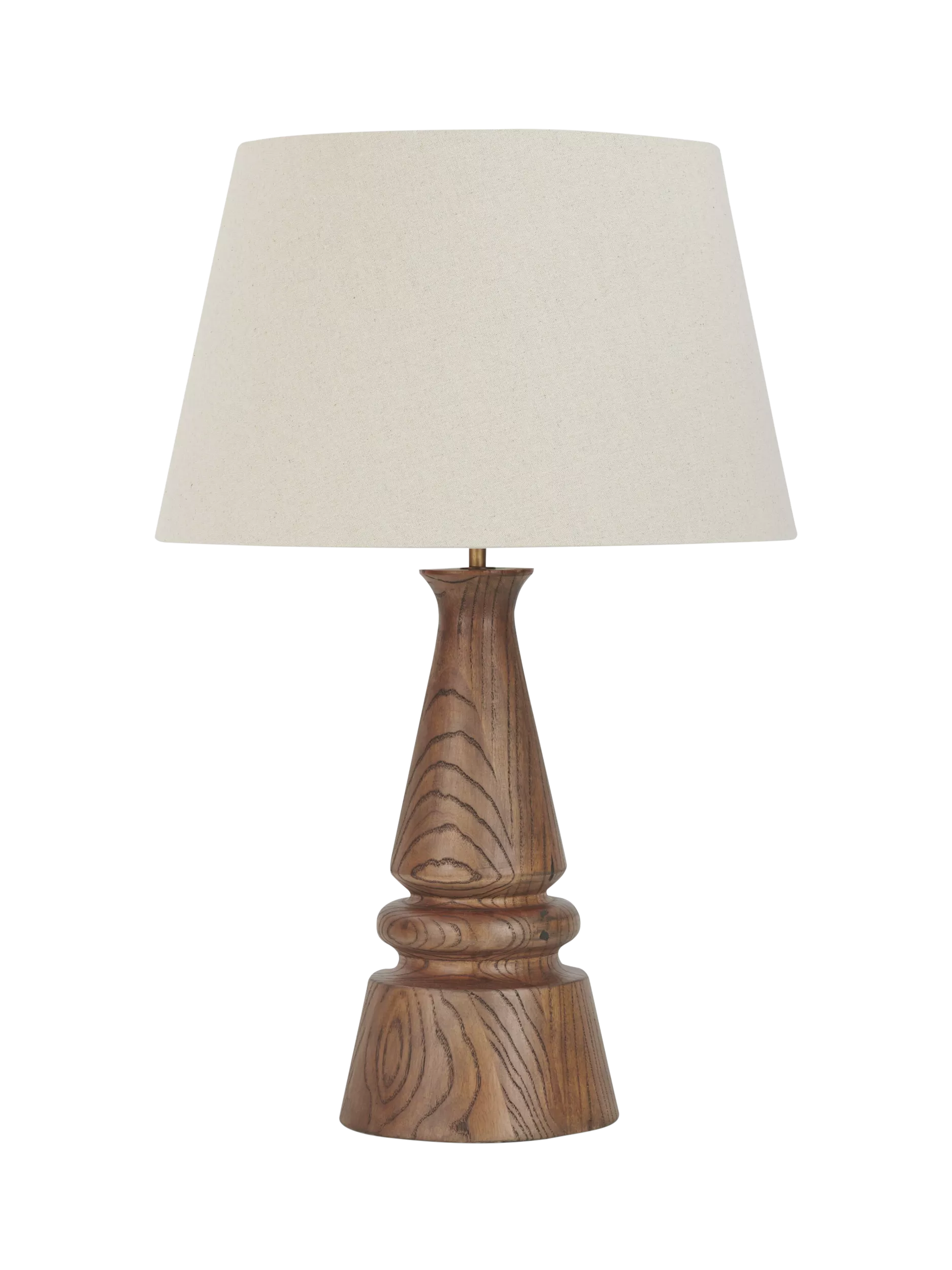 Neptune Mason table lamp nut brown wood base, UK version