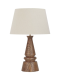 Neptune Mason table lamp nut brown wood base, UK version