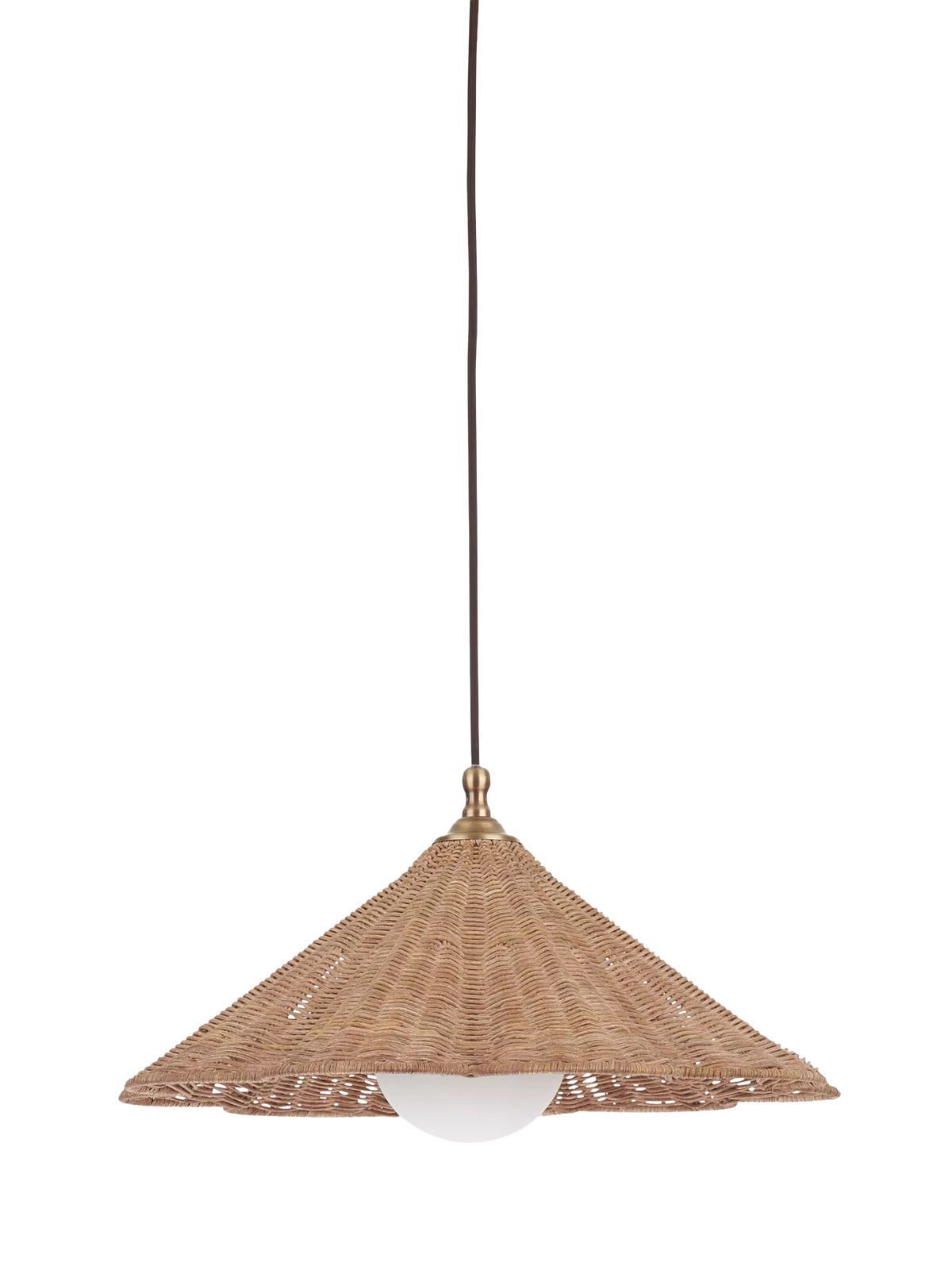 Neptune rattan pendant light natural 45cm, imported from the UK