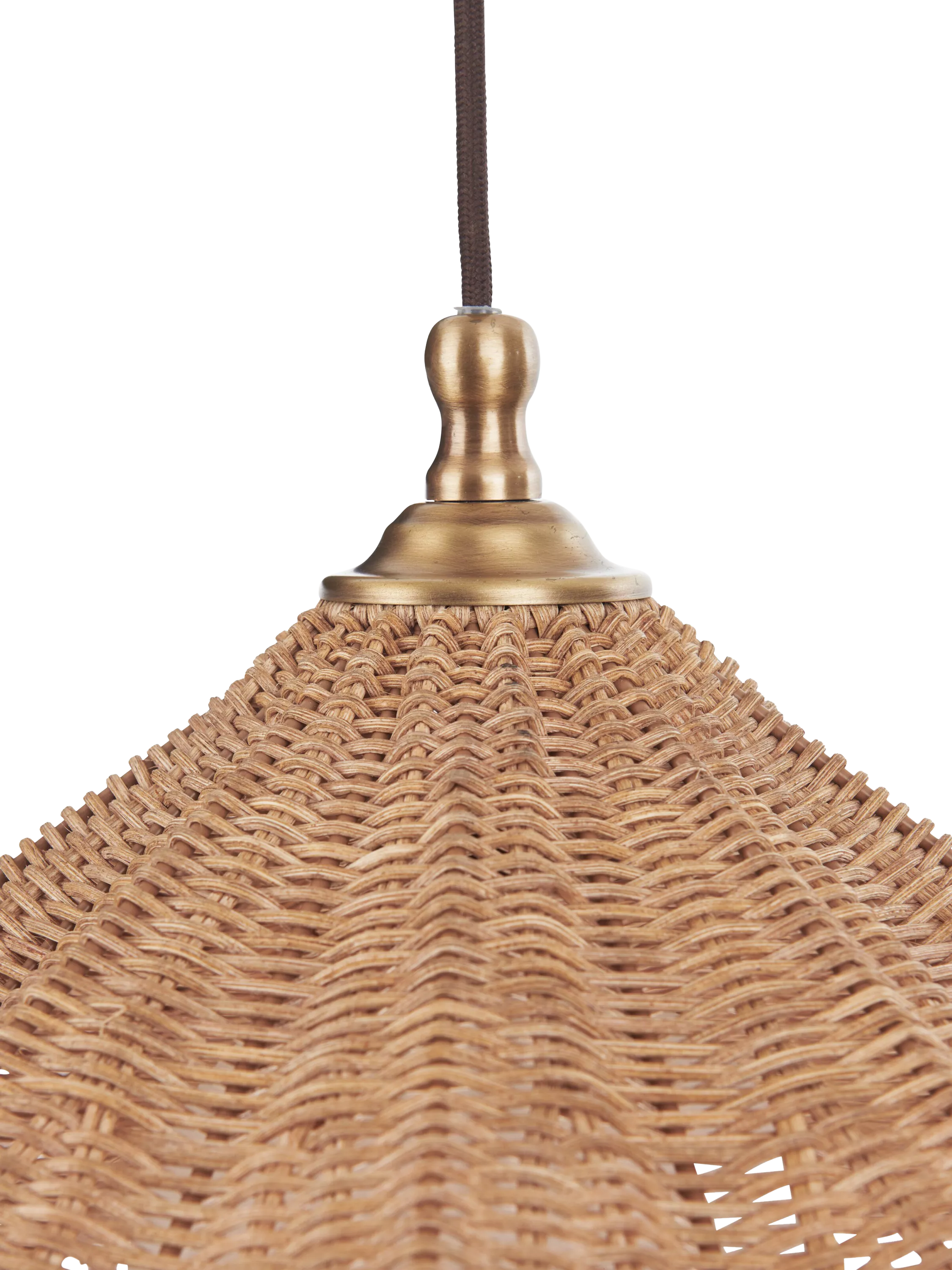 Neptune rattan pendant light natural 45cm, imported from the UK