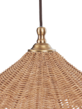 Neptune rattan pendant light natural 45cm, imported from the UK