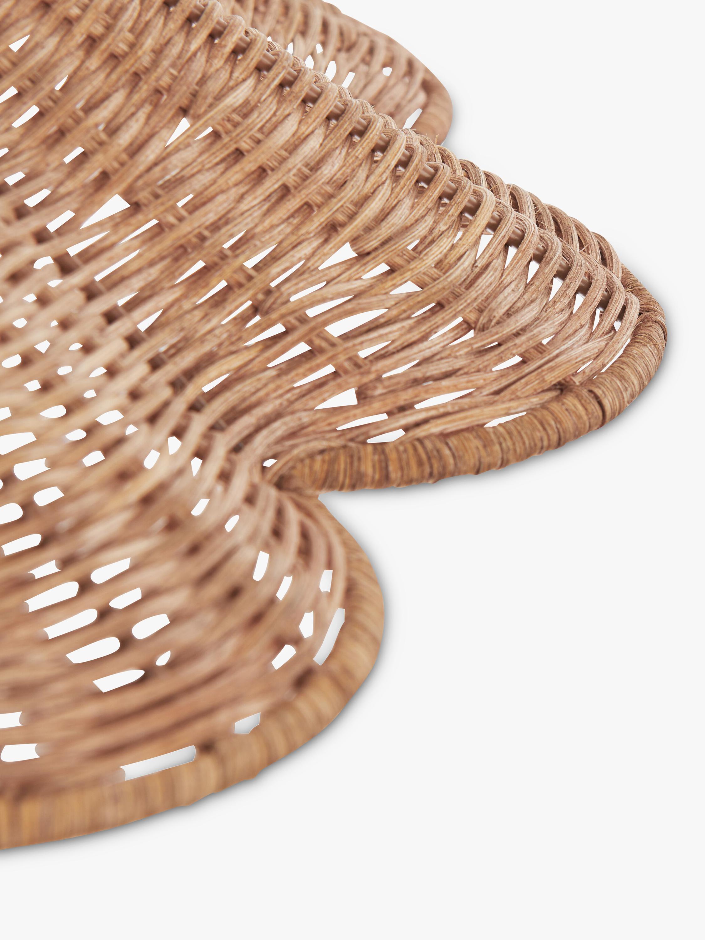 Neptune rattan pendant light natural 45cm, imported from the UK