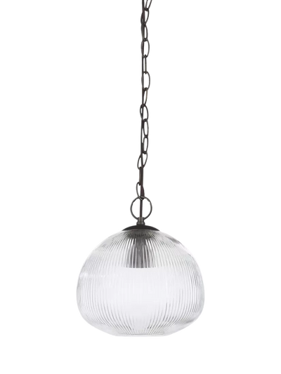 John Lewis Neptune Malton Glass Pendant Ceiling Light, Bronze- Buy online at McGrocer