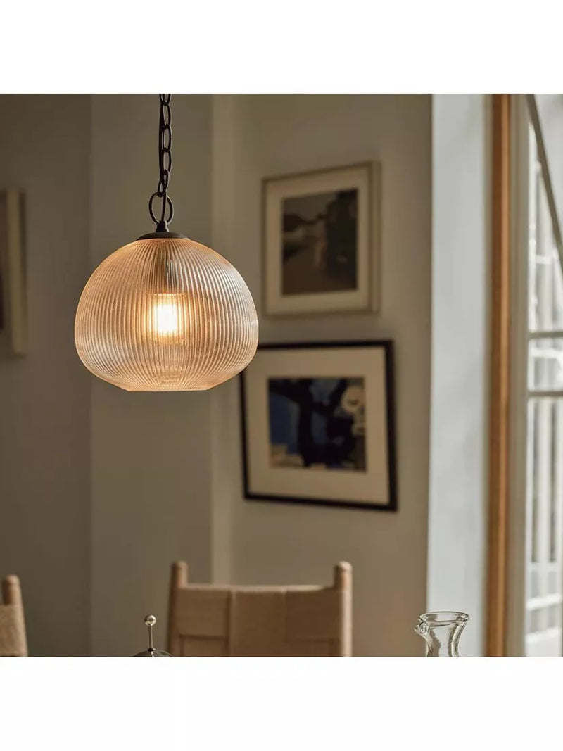 Neptune Malton bronze pendant ceiling light, imported from the UK