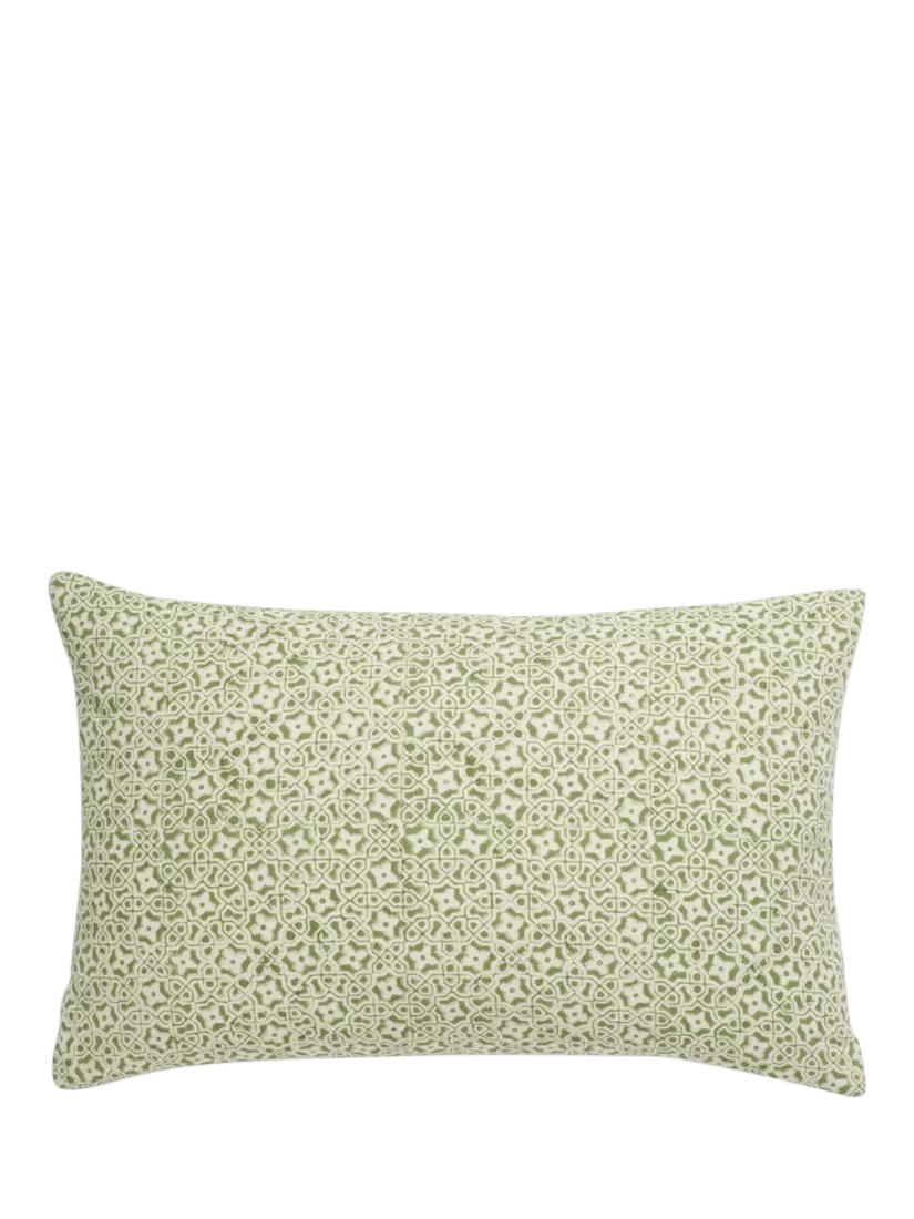 Neptune Frida cushion green 35x55cm, imported from the UK