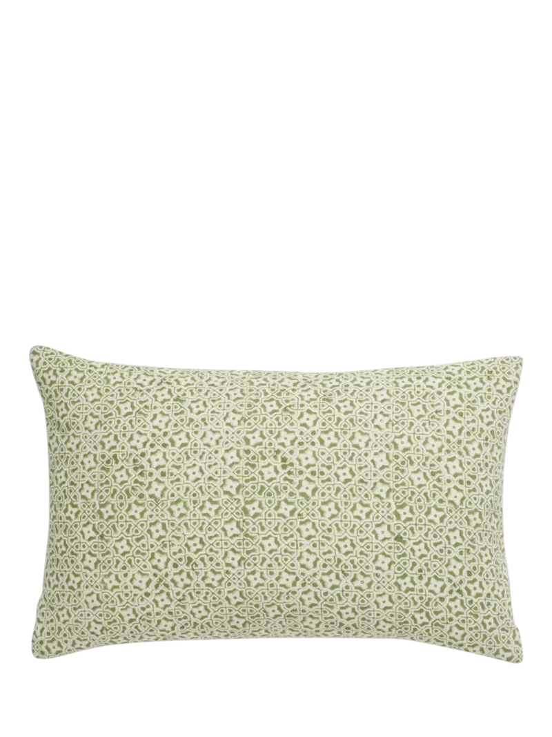 Neptune Frida cushion green 35x55cm, imported from the UK