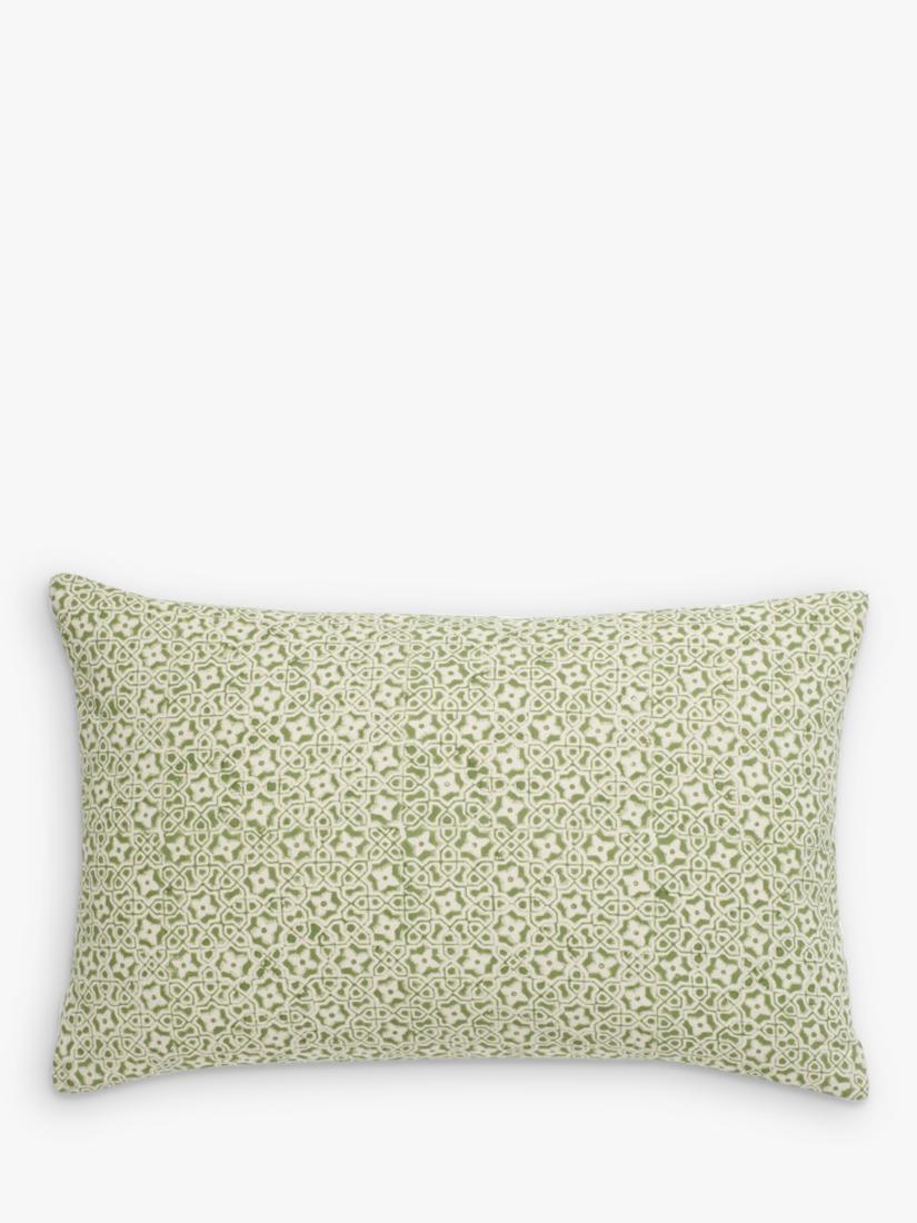 Neptune Frida cushion green 35x55cm, imported from the UK