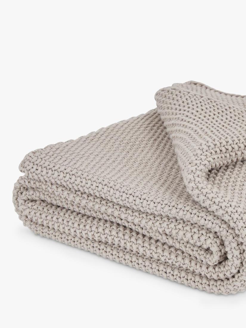 Neptune Denton throw shingle grey 170x130cm, UK version