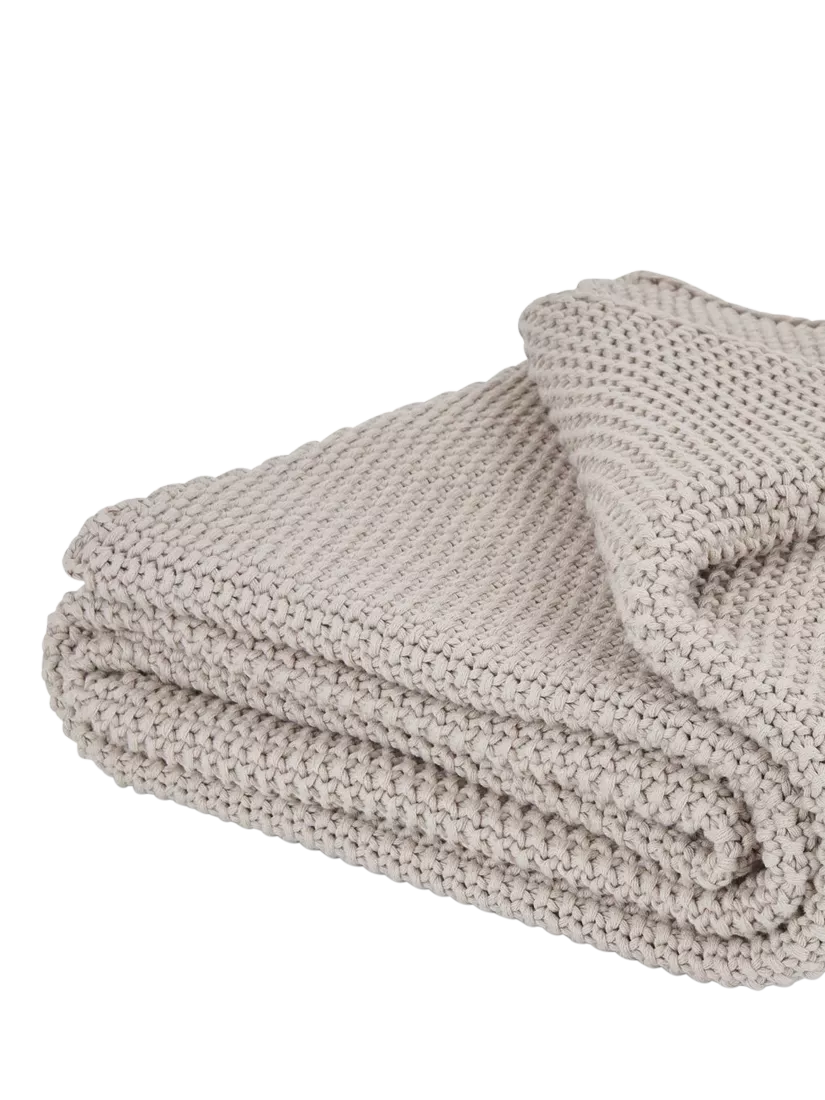 Neptune Denton throw shingle grey 170x130cm, UK version