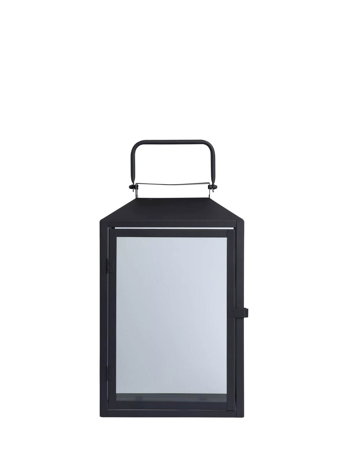 Neptune black metal lantern candle holder, imported from the UK