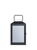 Neptune black metal lantern candle holder, imported from the UK