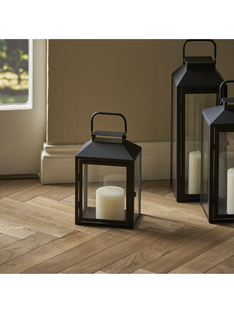 Neptune Browning Lantern candle holder black - imported from the UK