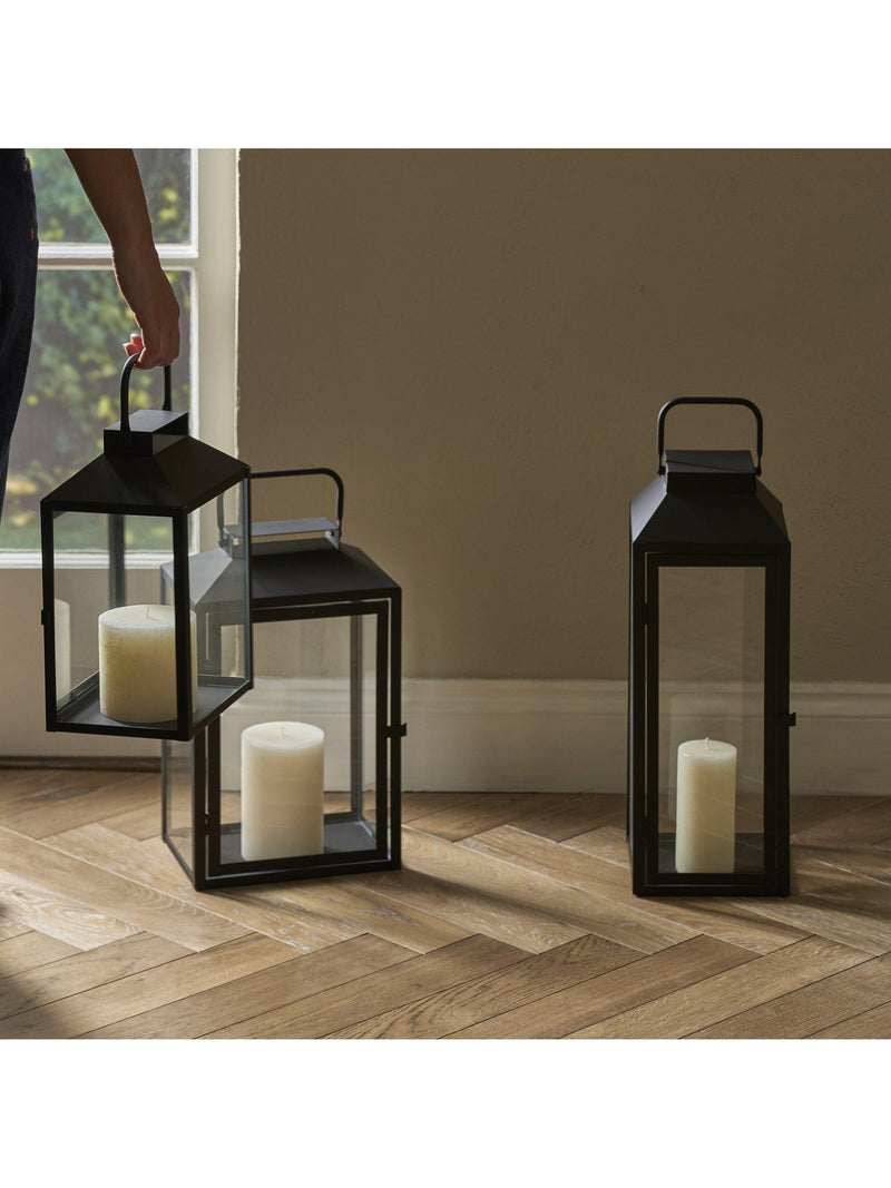 Neptune Browning Lantern candle holder black - imported from the UK