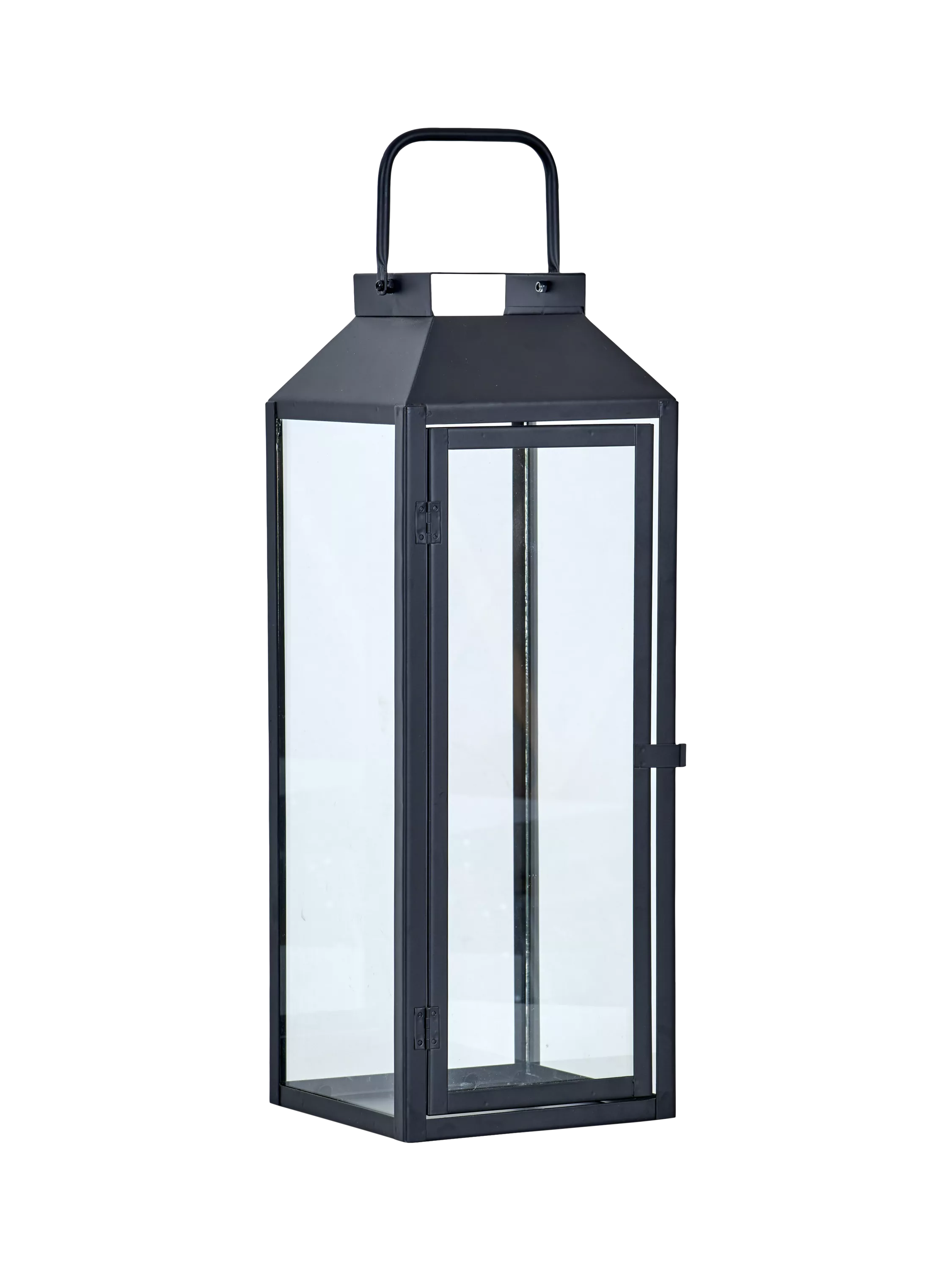 Neptune Browning lantern candle holder in black, imported from the UK