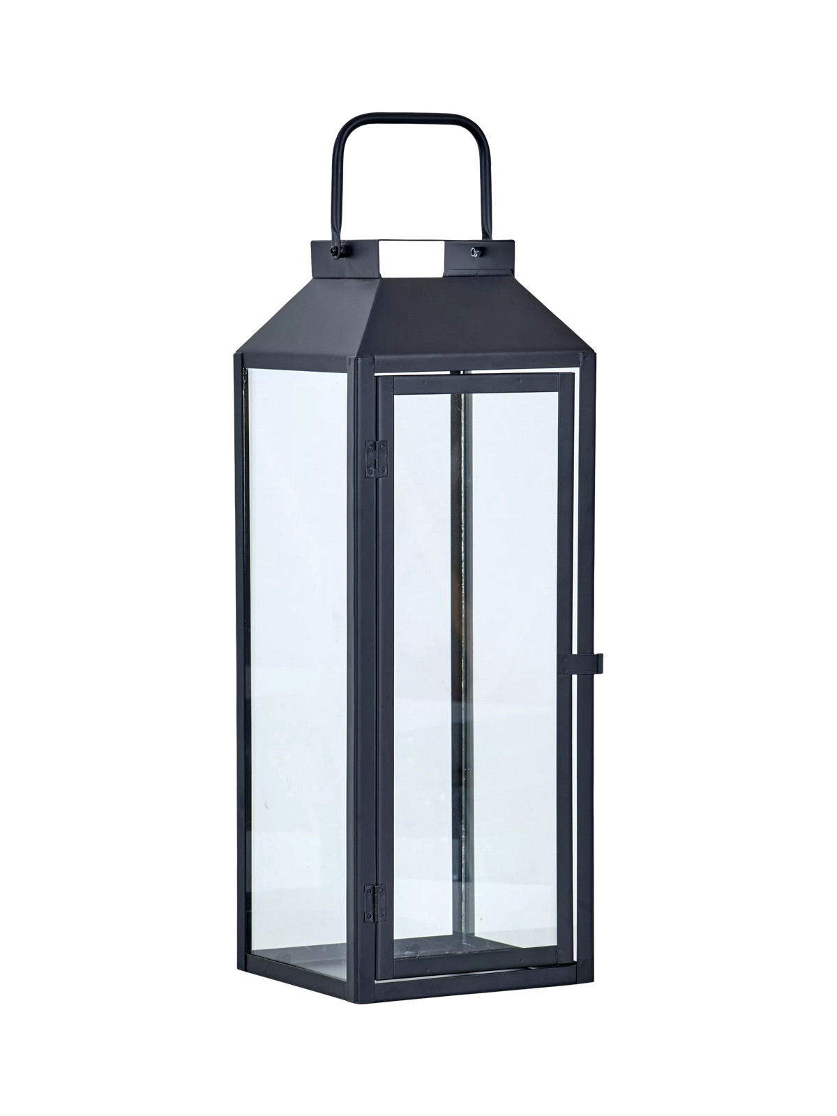 Neptune Browning lantern candle holder in black, imported from the UK