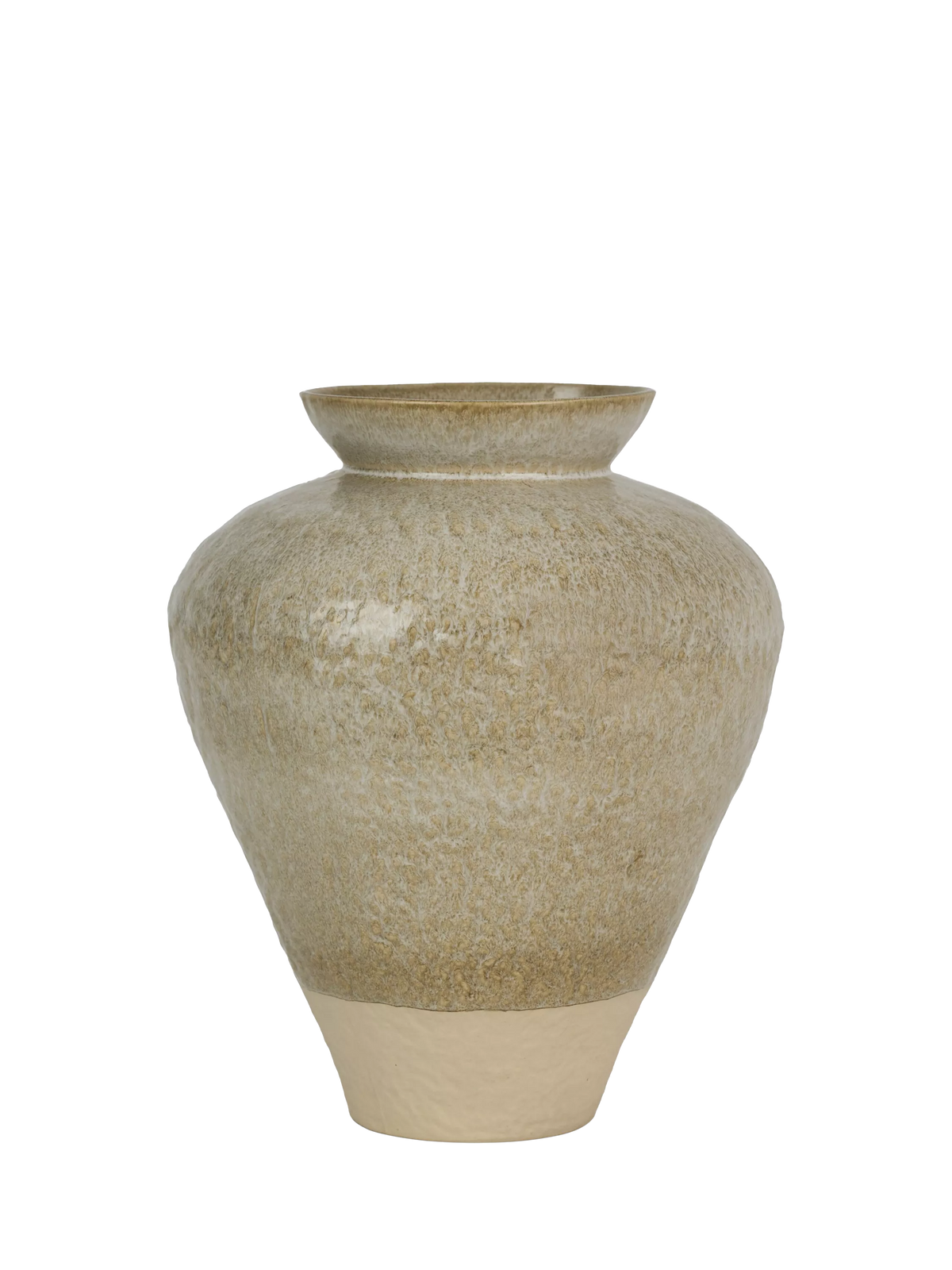 Neptune Verwood Stoneware Urn Vase, H23cm, Beige