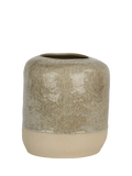 Neptune Verwood Stoneware Vase, H28cm, Beige