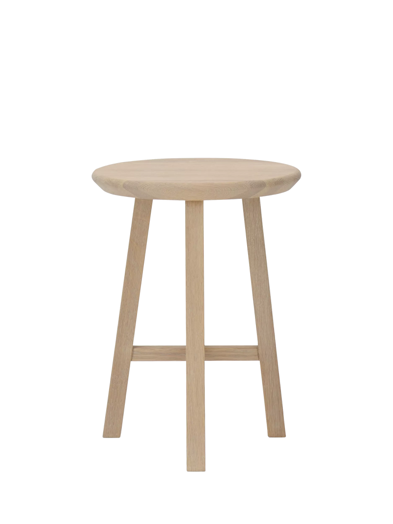 Neptune Northwich Round Stool, Natural Oak