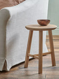 Neptune Northwich round stool natural oak, UK version