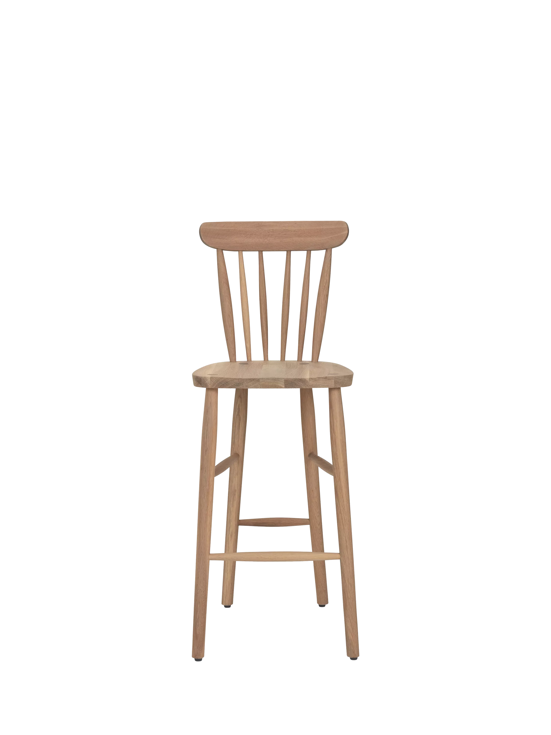 Neptune Wardley bar stool natural oak, imported from the UK