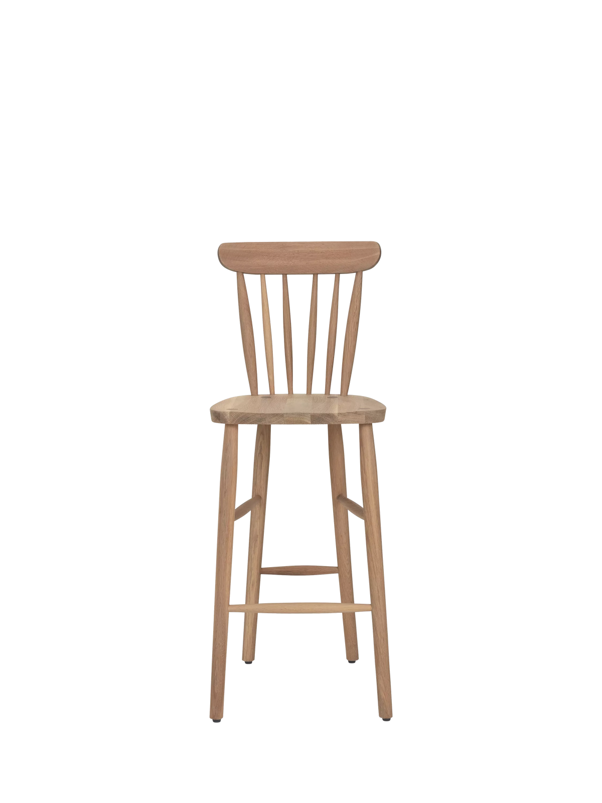 Neptune Wardley bar stool natural oak, imported from the UK
