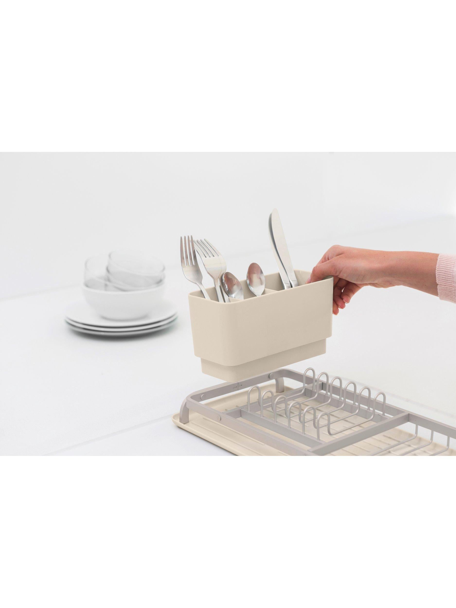 Brabantia SinkSide compact dish drying rack soft beige (British brand)