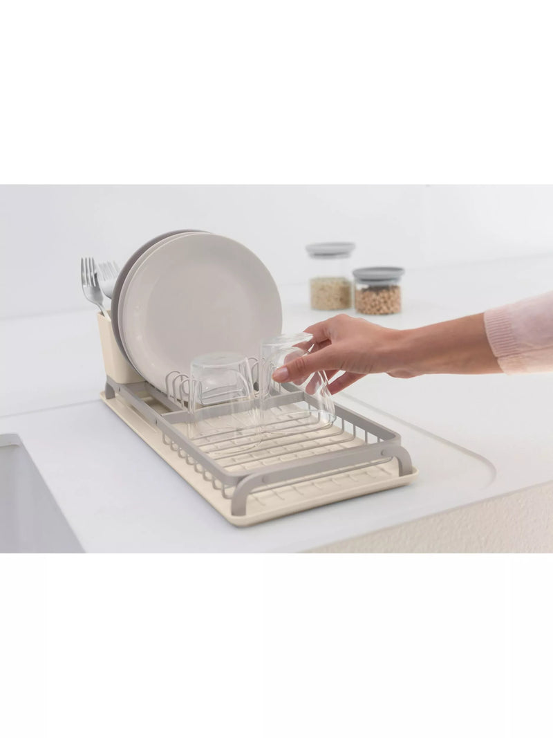 Brabantia SinkSide compact dish drying rack soft beige (British brand)