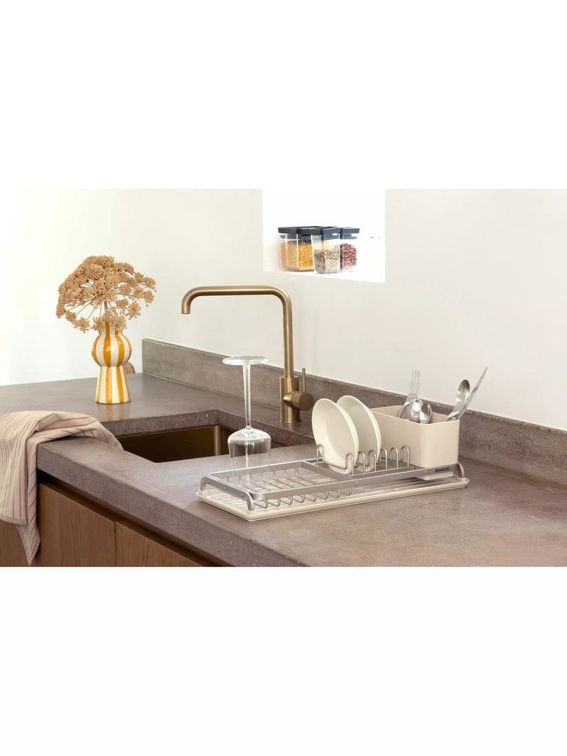 Brabantia SinkSide compact dish drying rack soft beige (British brand)