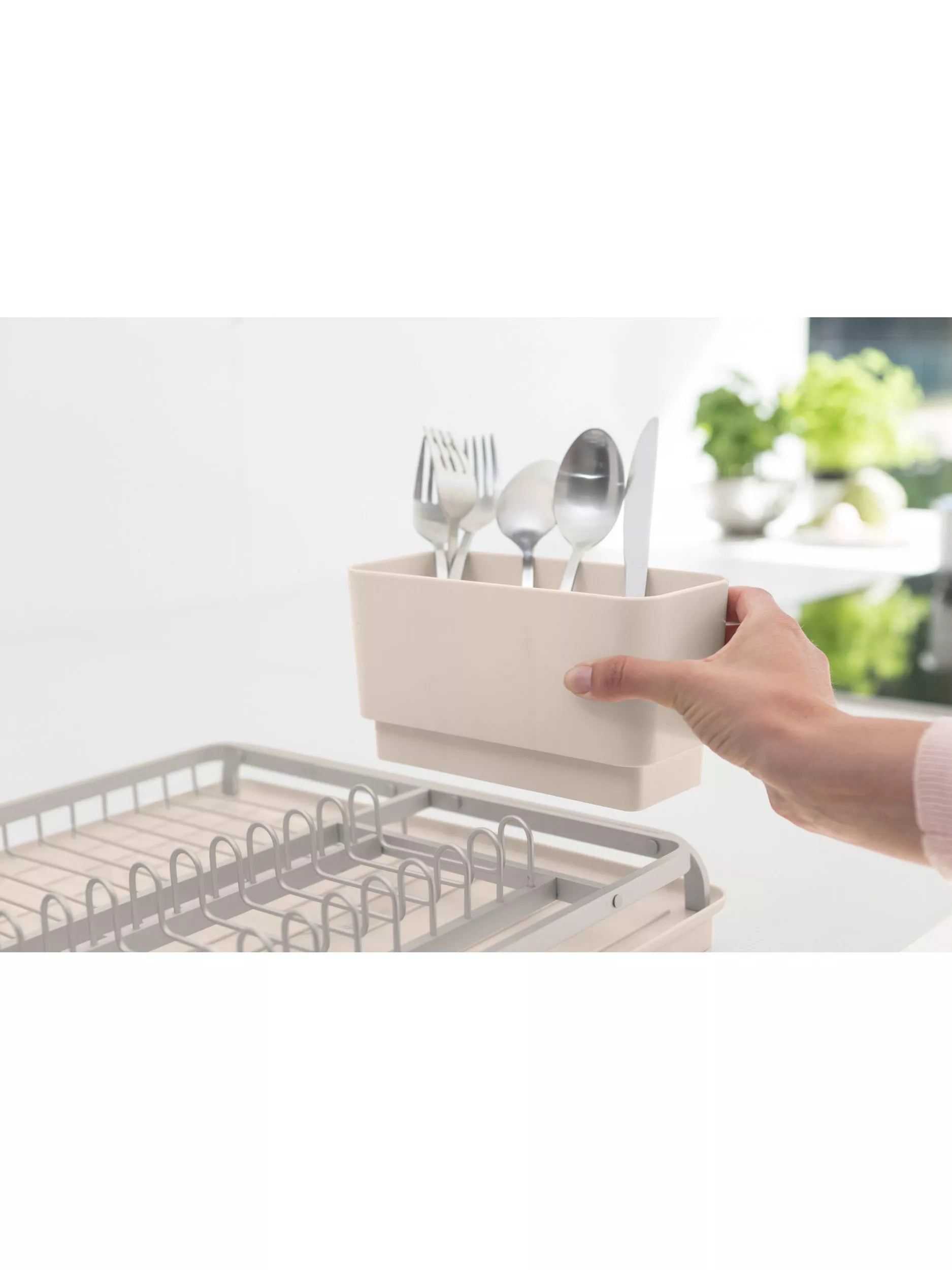 Brabantia SinkSide dish drying rack soft beige, imported from the UK