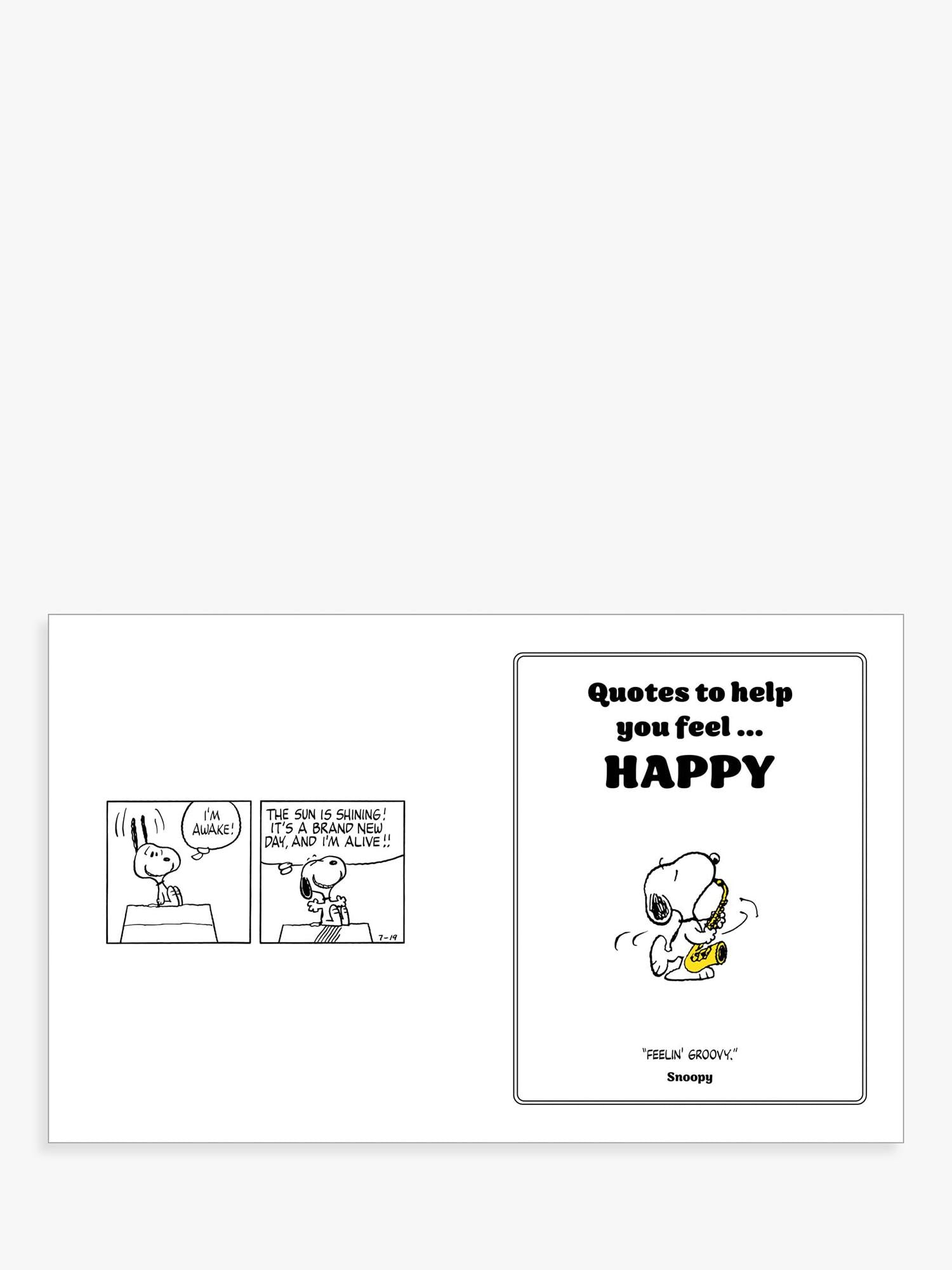 Peanuts Snoopy quote book hardback, UK version