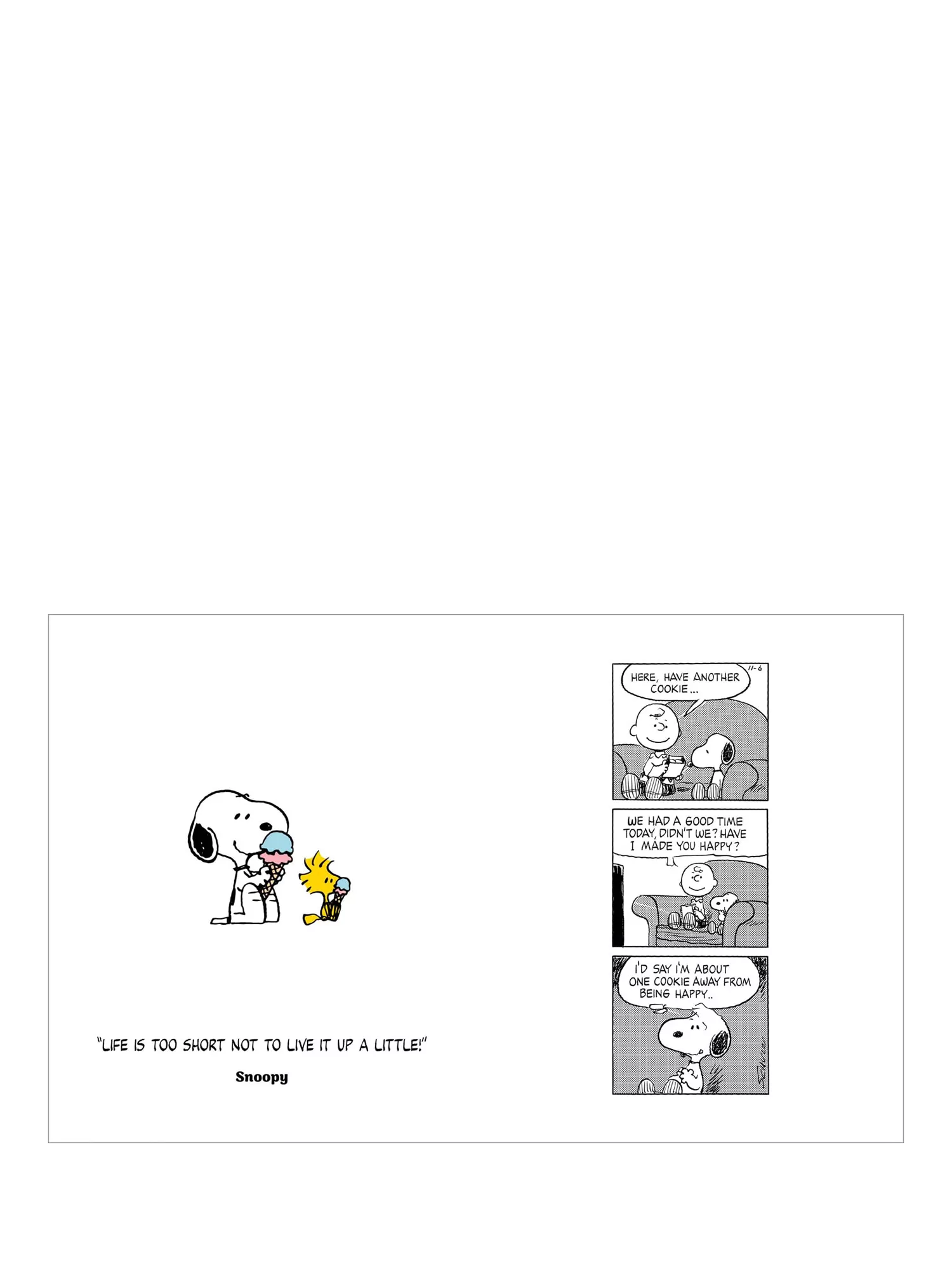 Peanuts Snoopy quote book hardback, UK version
