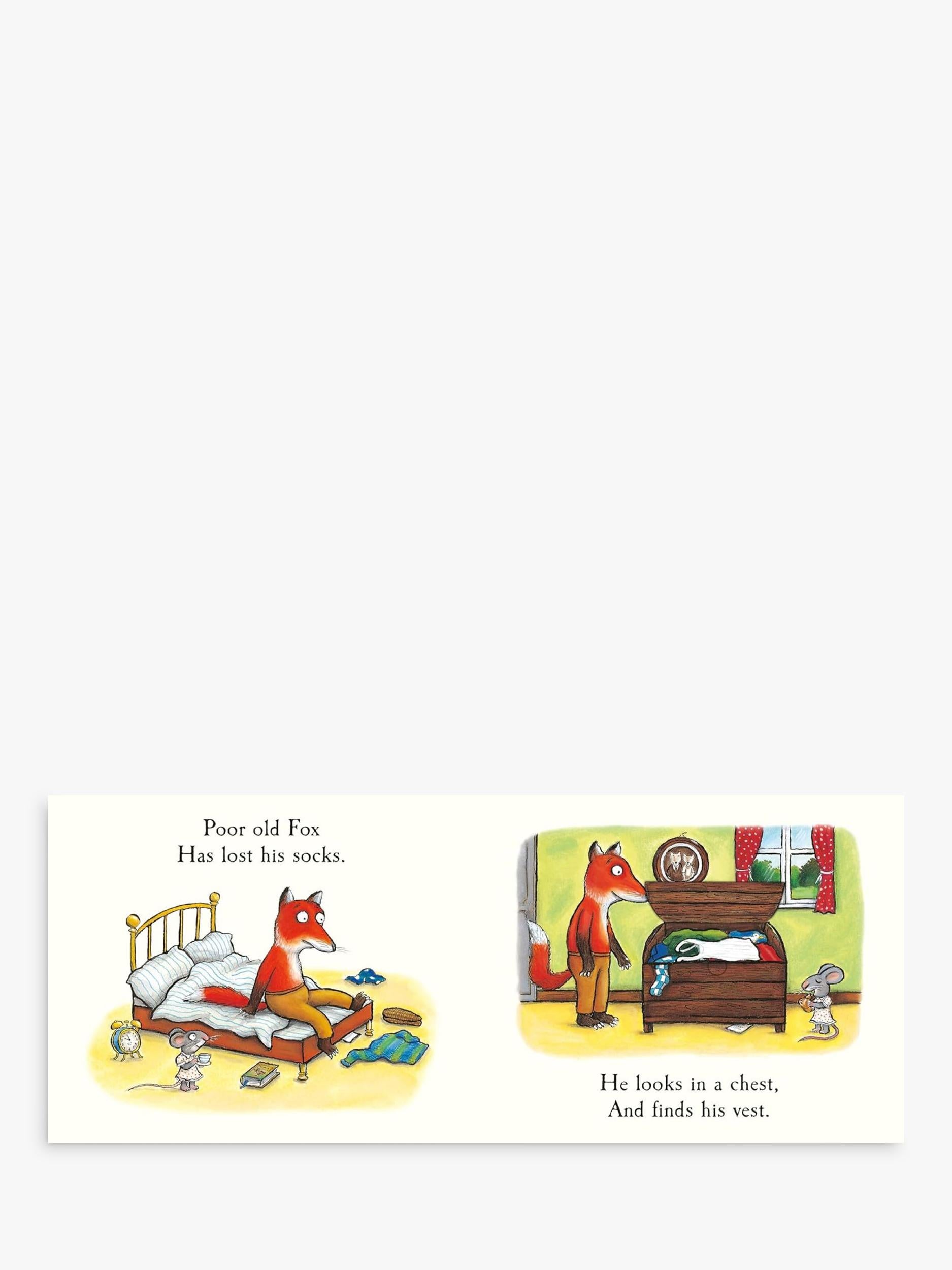 Julia Donaldson Fox's Socks lift-the-flap board book (British brand)
