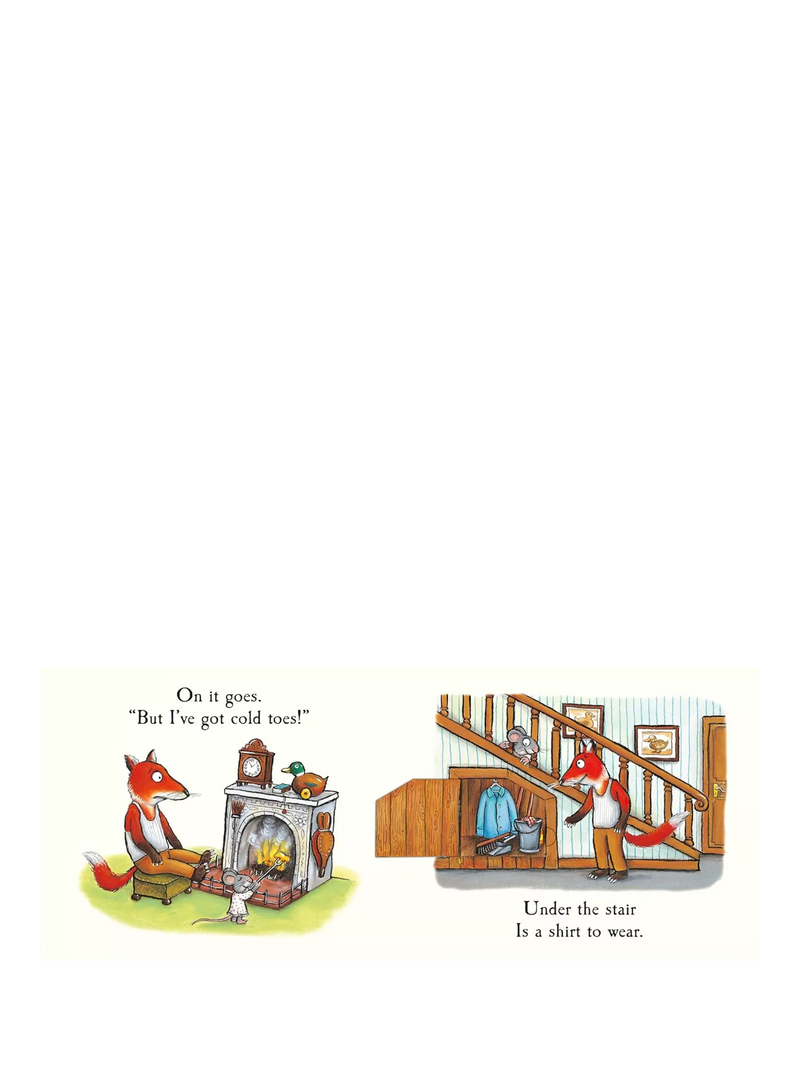 Julia Donaldson Fox's Socks lift-the-flap board book (British brand)