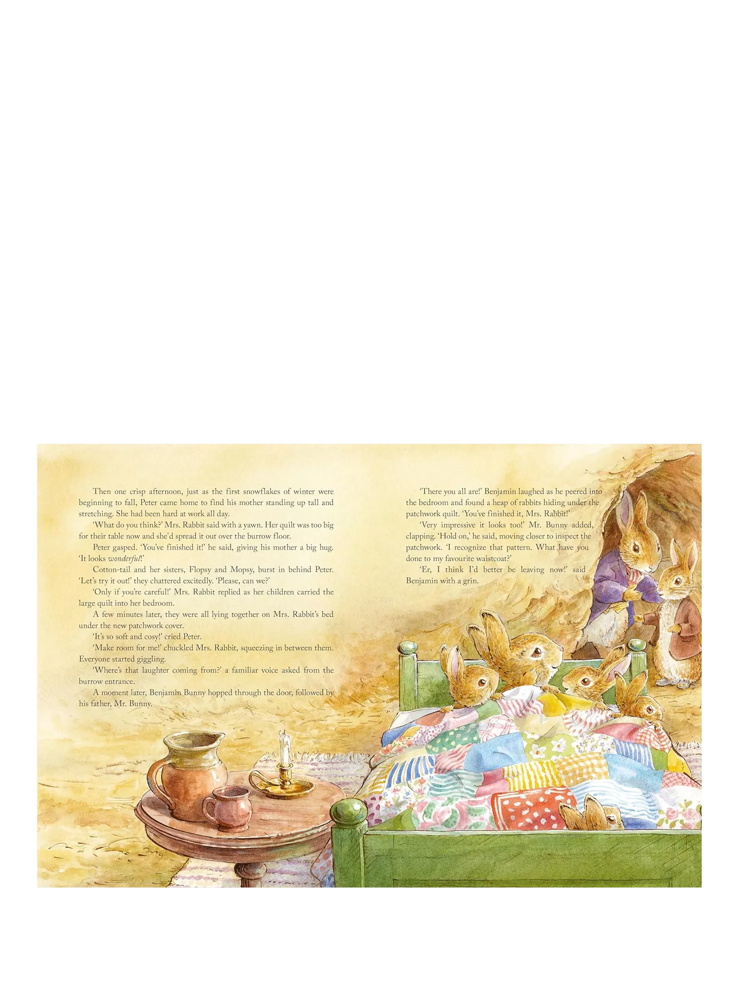 Peter Rabbit Beatrix Potter bedtime stories hardback book, UK version