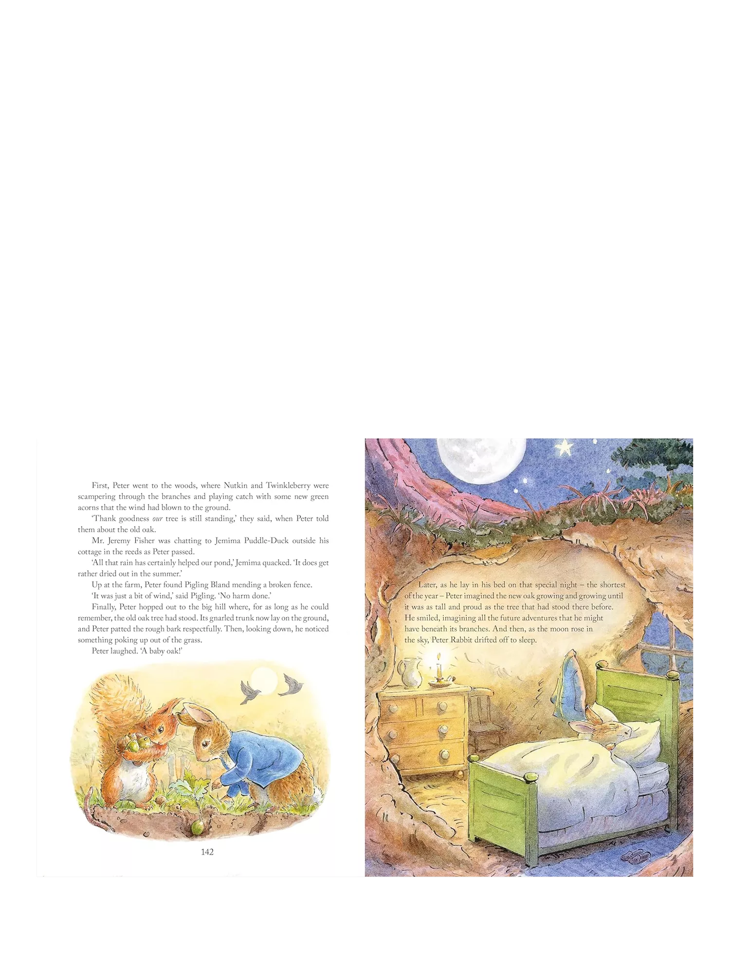 Peter Rabbit Beatrix Potter bedtime stories hardback book, UK version