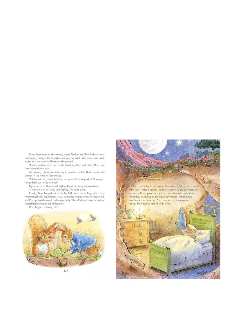 Peter Rabbit Beatrix Potter bedtime stories hardback book, UK version