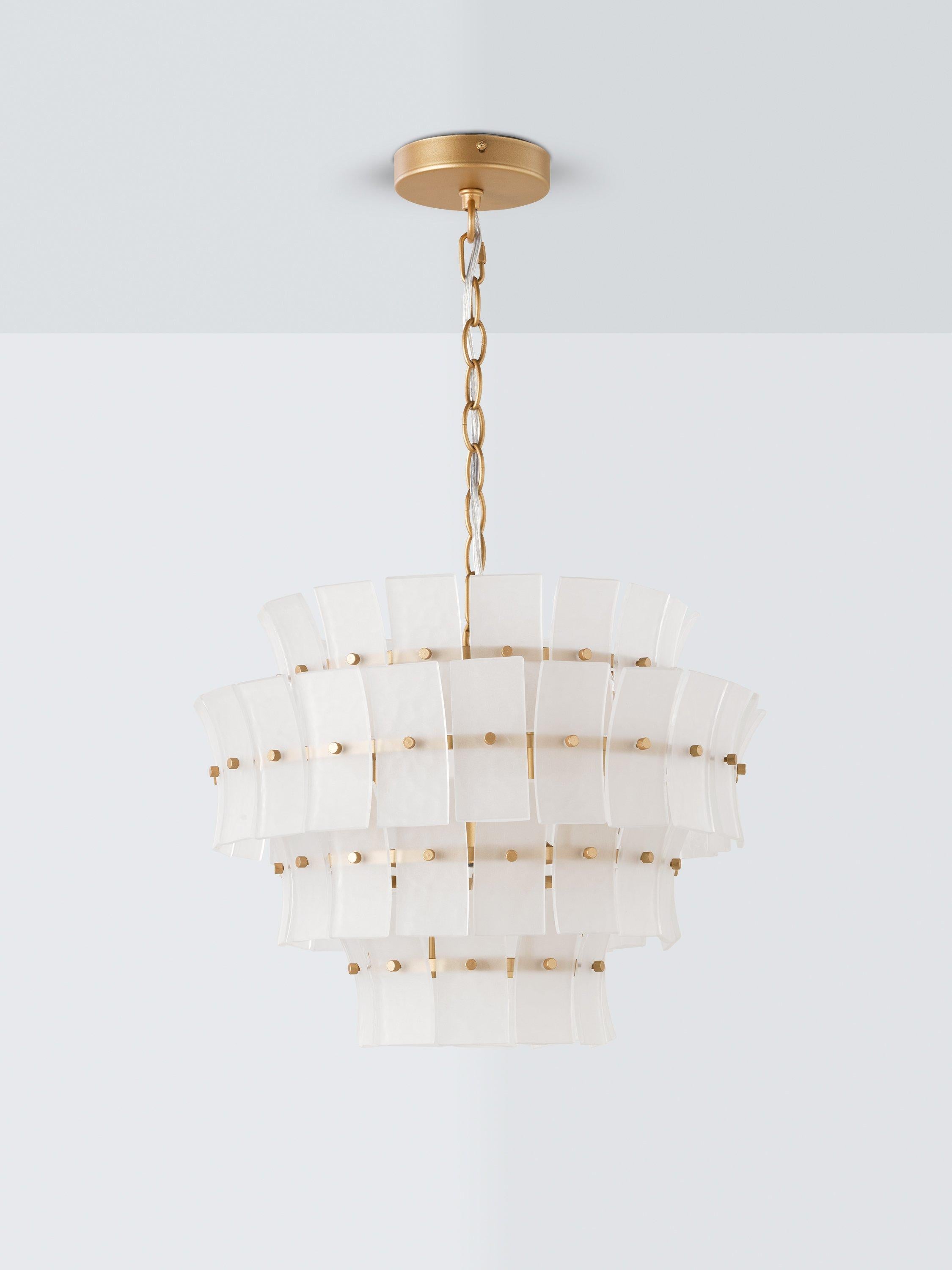 John Lewis Featherstan frosted glass pendant ceiling light - British product