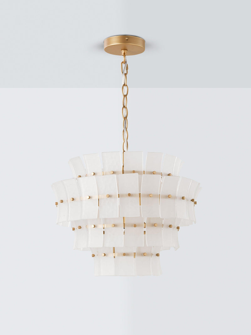 John Lewis Featherstan frosted glass pendant ceiling light - British product