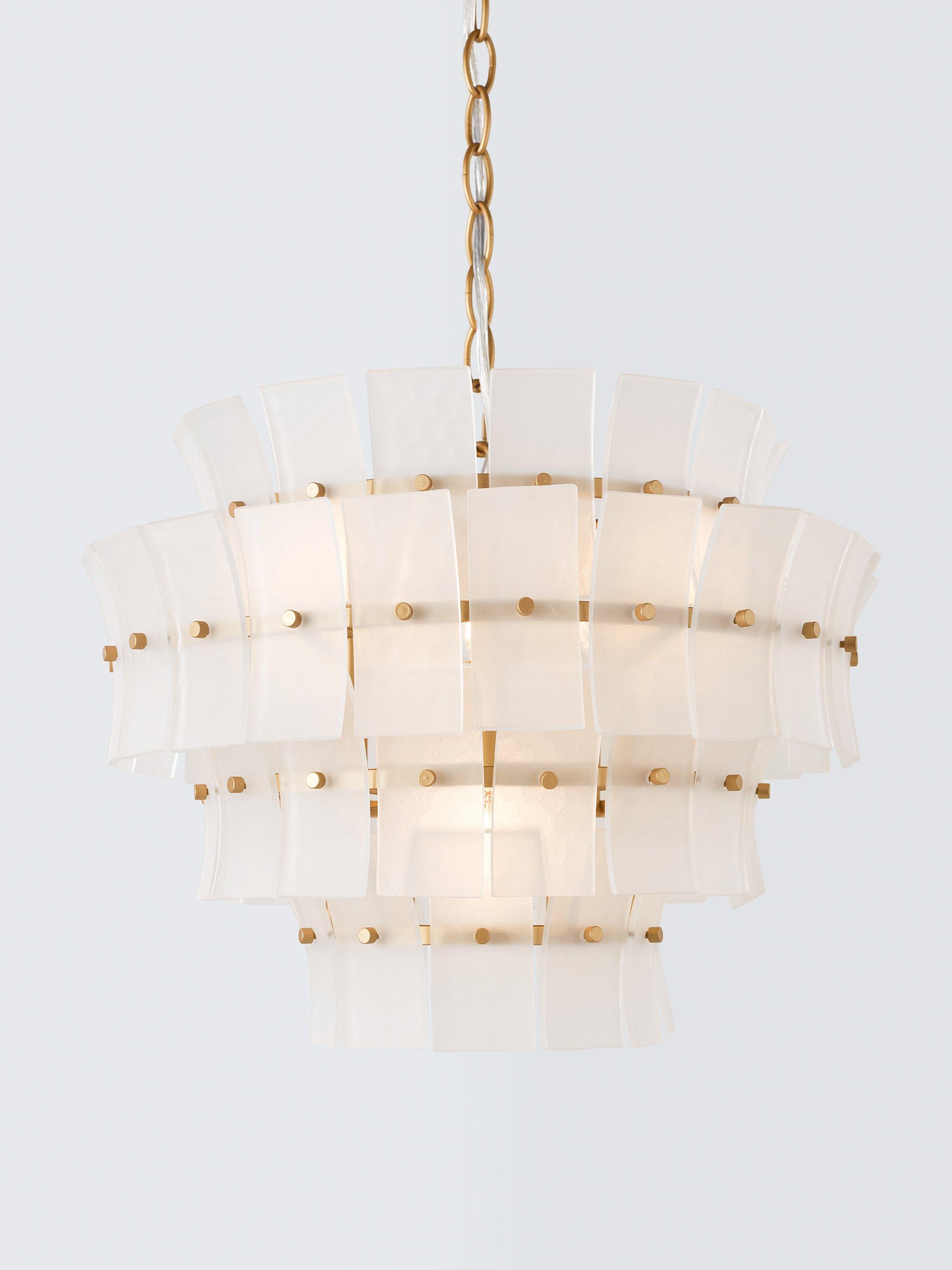 John Lewis Featherstan frosted glass pendant ceiling light - British product