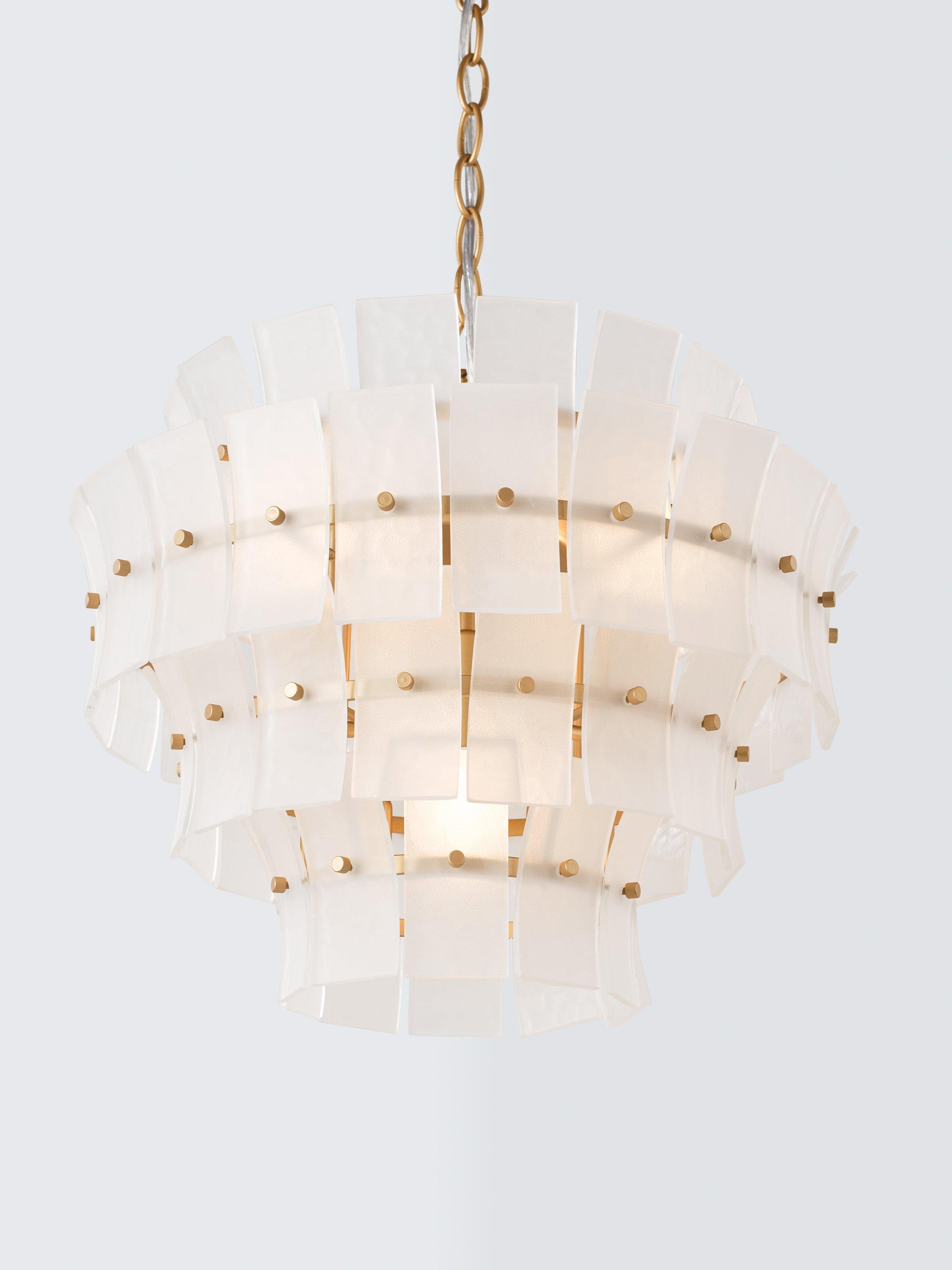 John Lewis Featherstan frosted glass pendant ceiling light - British product