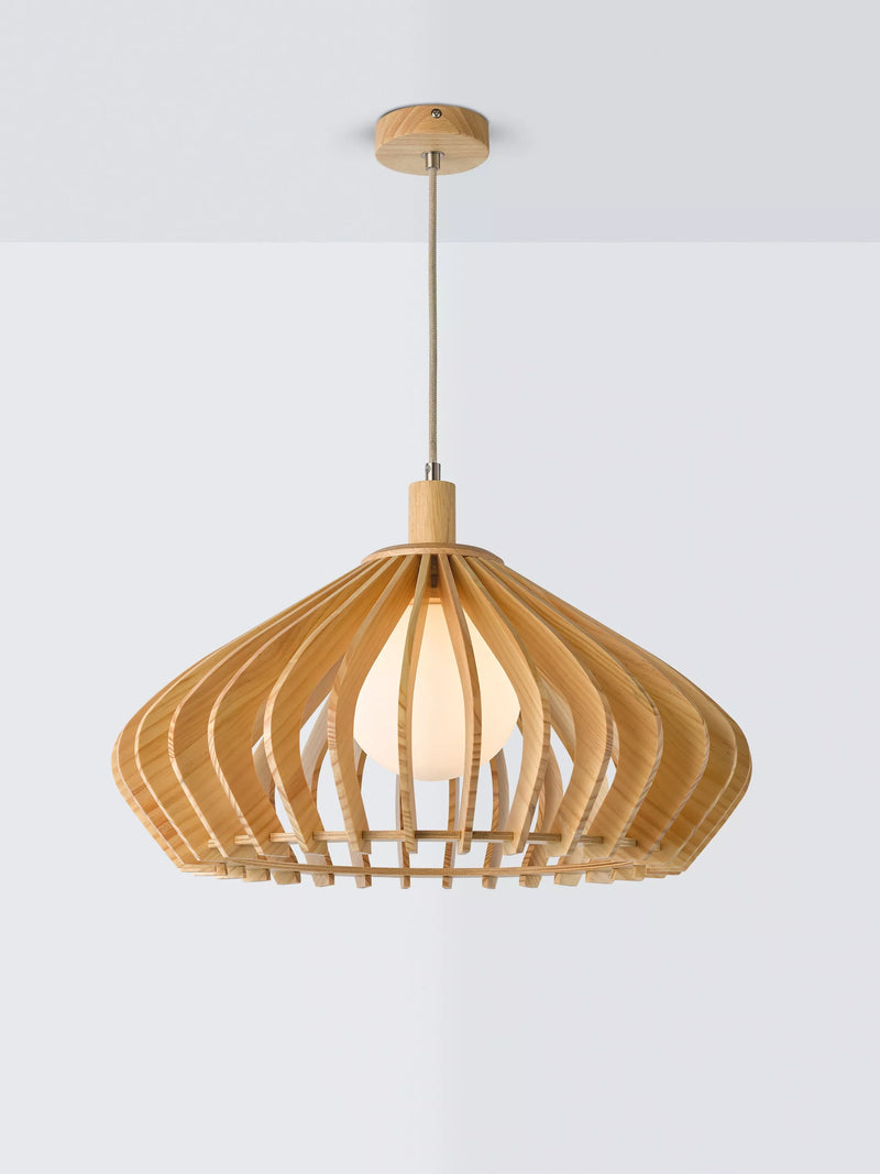 John Lewis Finn Large Pendant Ceiling Light H25 x W52 x D52cm