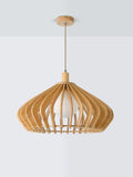John Lewis Finn Large pendant light wooden slats, imported from the UK